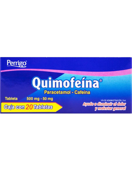 Quimofeína Tabs 500mg/ 50mg C/20
