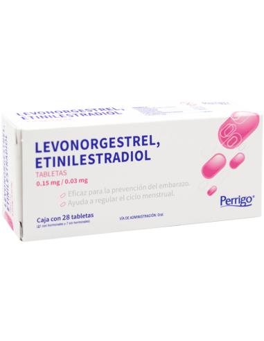 Levonogestrel, Etinilestradiol Tabs 0.5 mg / 0.03mg C/28 (Perrigo)