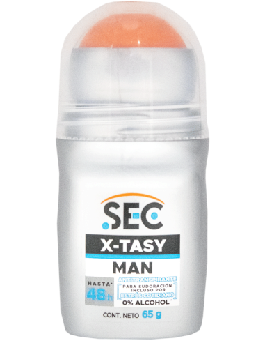 Desodorante Roll-On SEC X-TASY 65g