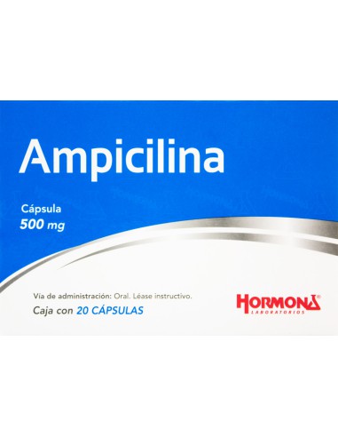 Ampicilina Caps 500mg C/20 (Hormona)