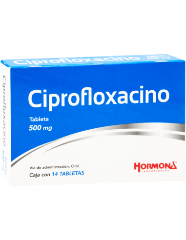 Ciprofloxacino Tabs 500mg C/14 (Hormona)