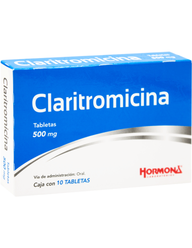 Claritromicina Tabs 500mg C/10 (Hormona)