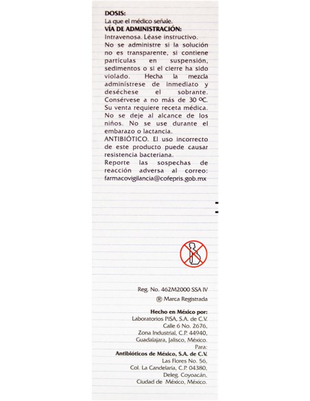 Amcef I.V Sol. Iny. 1 g Amp. 10 mL