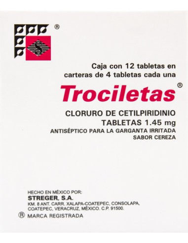 Trociletas Tabs Cereza C/12