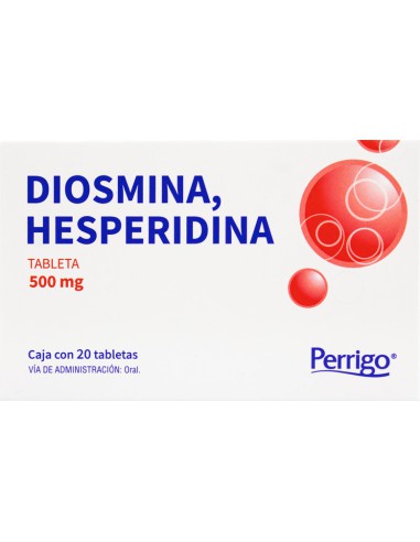 Diosmina, Hesperidina Tabs 500mg C/20