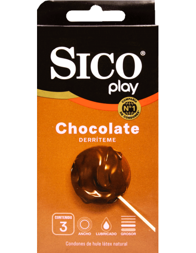 Preservativo Sico Play Chocolate C/3