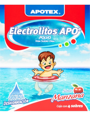 Electrolitos APO Sobres Manzana C/4