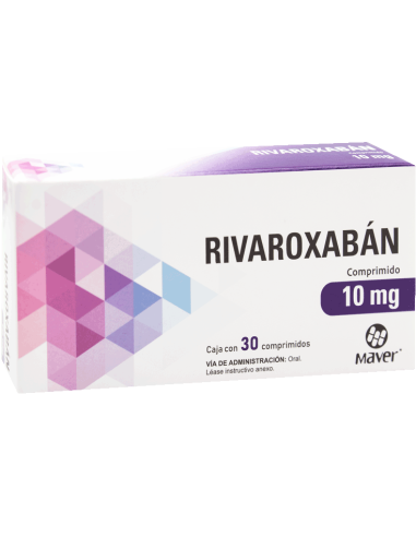 Rivaroxabán Comp 10mg C/30