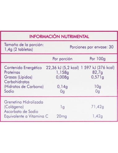 Colágeno Hidrolizado Tabs C/60 (Naturex)