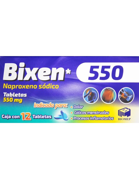 Bixen Tabs. 550 mg C/12