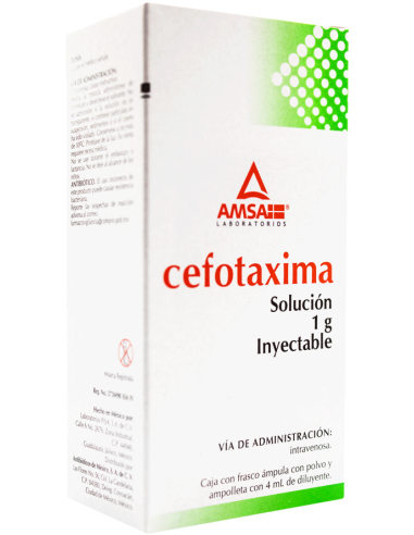 Cefotaxima IV Sol. Iny 1 g Amp. 4mL (Amsa)