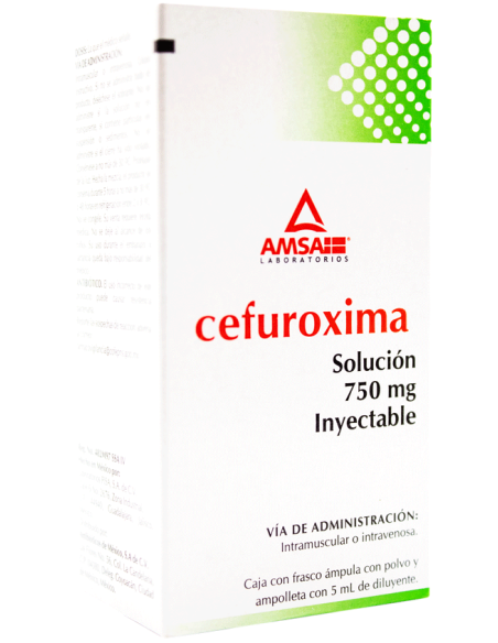 Cefuroxima Sol. Iny. 750 mg Amp. 5mL. (Amsa)