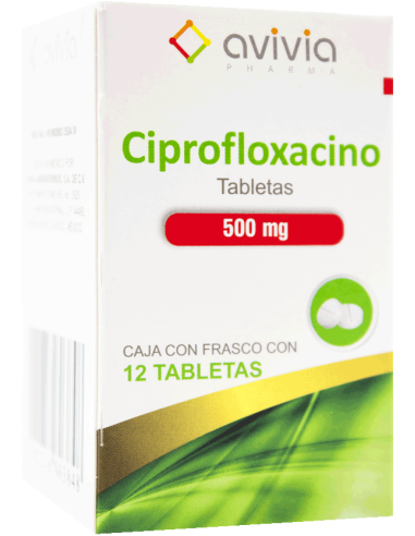 Ciprofloxacino Tabs 500mg C/12 (Avivia)