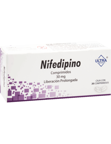 Nifedipino Compr. LP. 30mg C/30 (Ultra)