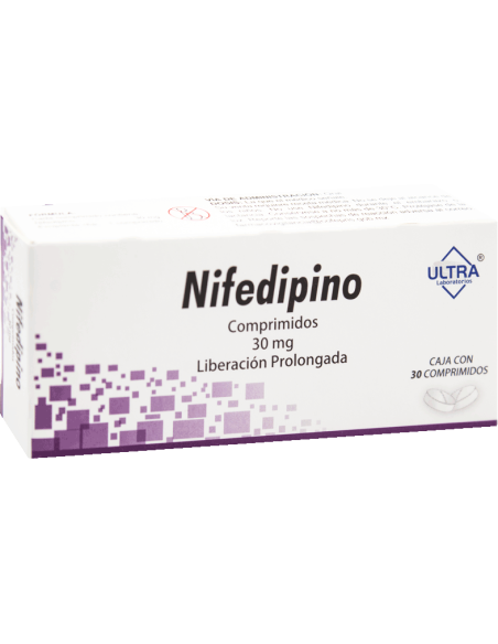 Nifedipino Compr. LP. 30mg C/30 (Ultra)