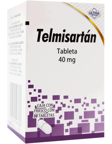 Telmisartán Tabs 40mg C/30 (Ultra)