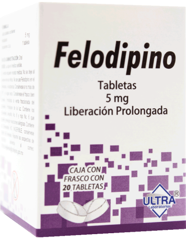 Felodipino Tabs LP 5mg C/20 (Ultra)