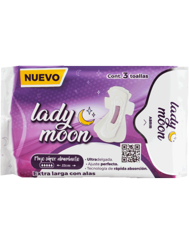 Lady Moon Extra Larga con Alas C/3