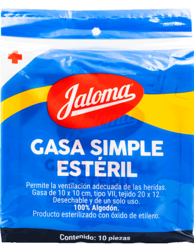 Gasa Esterilizada Jaloma 10x10 C/10