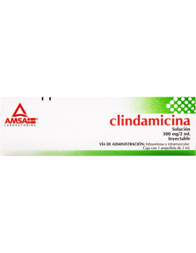 Clindamicina Sol. Iny. 300 mg Amp. 2mL (Amsa)