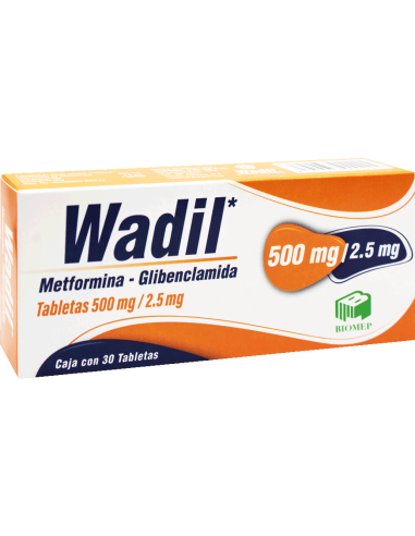 Wadil Tabs. 500 mg / 2.5 mg C/30