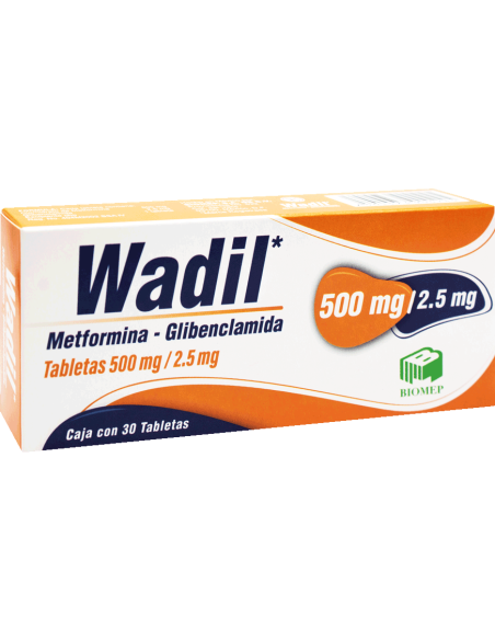 Wadil Tabs. 500 mg / 2.5 mg C/30