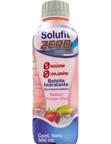 Solufit Zero Fresa- Kiwi Fco 500mL