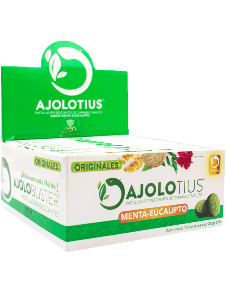 Ajolotius Pastillas Refrescantes Cartera C/10