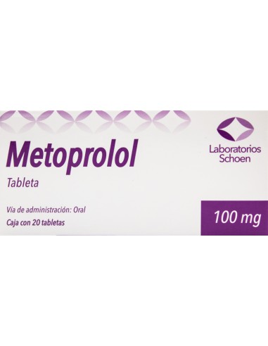 Metoprolol Tabs 100mg C/20 (Schoen)