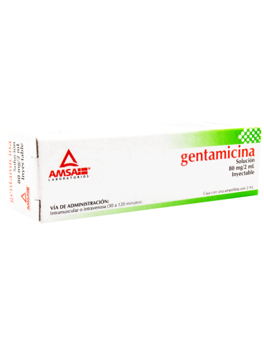 Gentamicina Sol. Iny. 80 mg Amp. 2mL (Amsa)