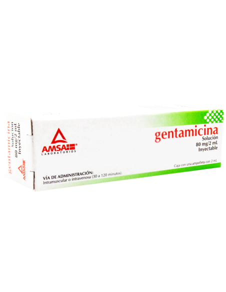 Gentamicina Sol. Iny. 80 mg Amp. 2mL (Amsa)