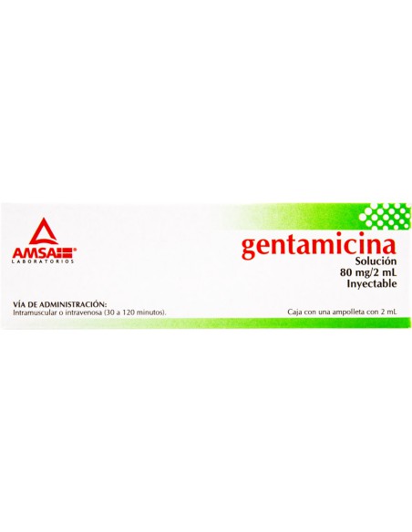 Gentamicina Sol. Iny. 80 mg Amp. 2mL (Amsa)