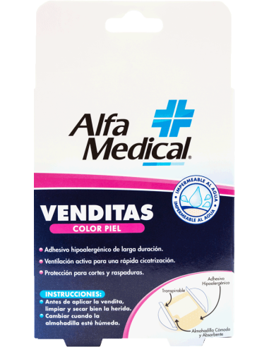 Venditas Adhesivas Redondas C/100 (Alfa Medical)