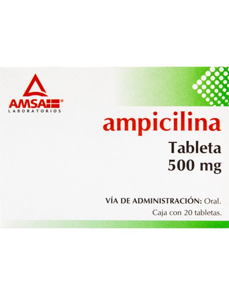 Ampicilina Tabs 500mg C/20 (Amsa)