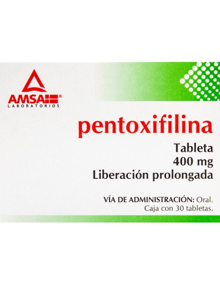 Pentoxifilina Tabs L.P. 400mg C/30 (Amsa)