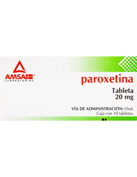 Paroxetina Tabs 20mg C/10 (Amsa)