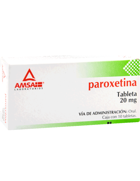 Paroxetina Tabs 20mg C/10 (Amsa)