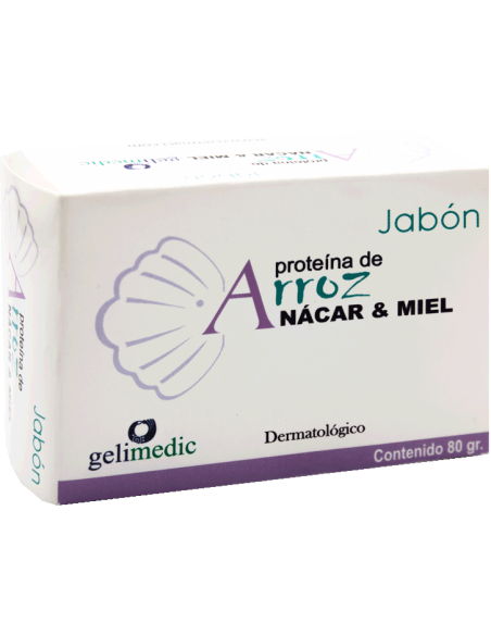 Jabón Arroz, Concha Nácar y Miel 80g (Gelimedic)
