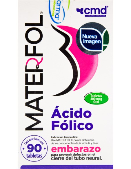 Materfol Tabs 400mcg C/90