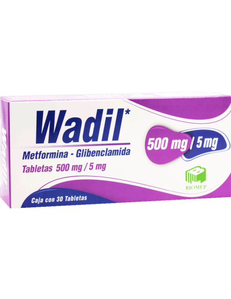 Wadil Tabs. 500 mg / 5 mg C/30
