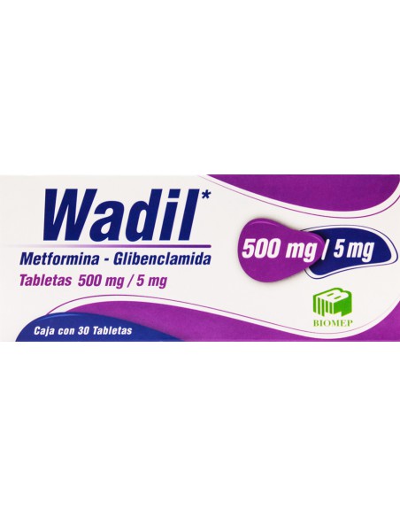 Wadil Tabs. 500 mg / 5 mg C/30