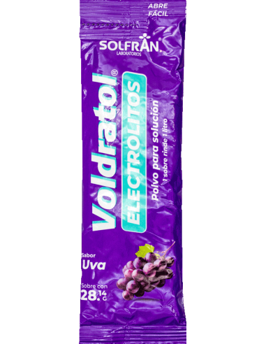 Voldratol Electrolitos Orales Uva Sobre de 28.14g C/1