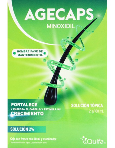 Agecaps Sol. Tópica 2% Hombre Fco. 60mL
