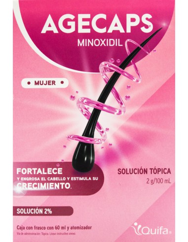 Agecaps Sol. Tópica 2% Mujer Fco. 60mL
