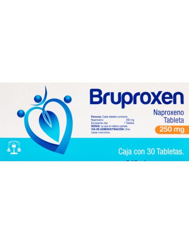 Bruproxen Tabs 250mg C/30