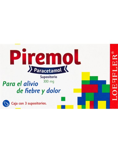 Piremol Supositorios 300mg C/3