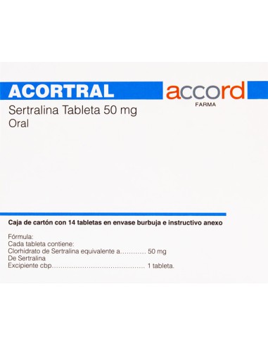 Acortral Tabs 50mg C/14