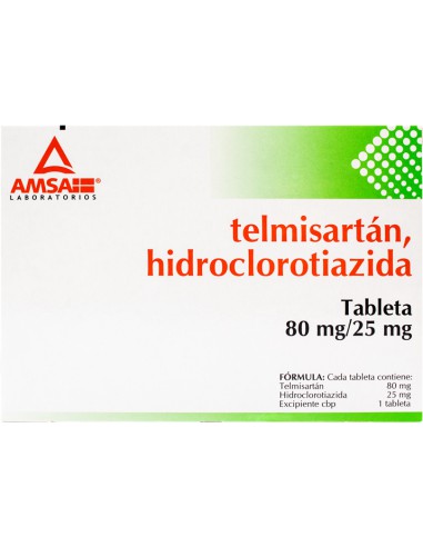 Telmisartán, Hidroclorotiazida Tabs. 80 mg / 25...