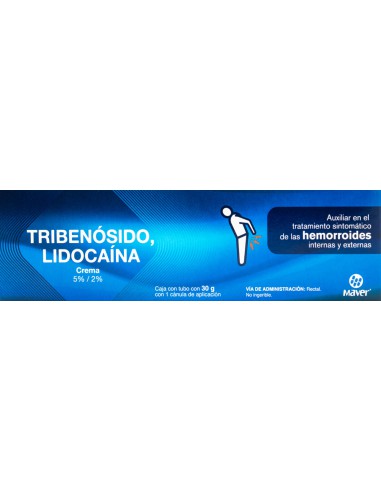 Tribenósido, Lidocaína Crema Tubo 30g (Maver)