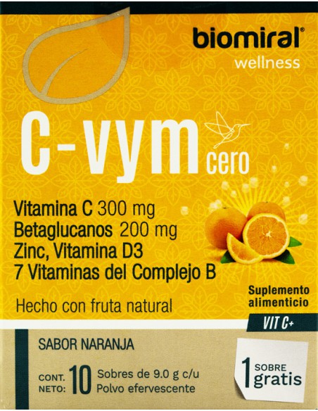 C-Vym Cero Azúcar Polvo Eferv. C/10 + 1